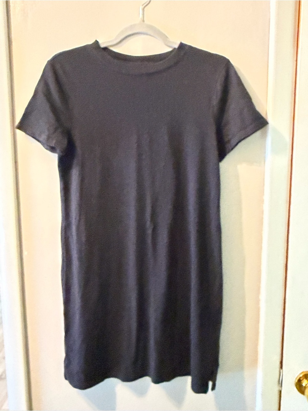 Old Navy Black Midi T-Shirt Dress